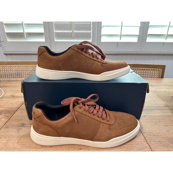 Cole Haan Men's Grand Crosscourt Modern Tennis Sneaker 8.5 NWOB Suede Cushioned - Picture 2 of 11